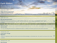 Tablet Screenshot of earthmatterselon.blogspot.com
