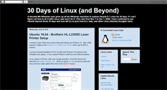 Desktop Screenshot of my30daysoflinux.blogspot.com