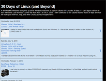 Tablet Screenshot of my30daysoflinux.blogspot.com