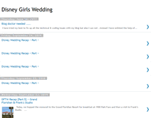 Tablet Screenshot of disneygirlswedding.blogspot.com