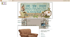 Desktop Screenshot of live-sew-create.blogspot.com