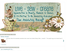 Tablet Screenshot of live-sew-create.blogspot.com