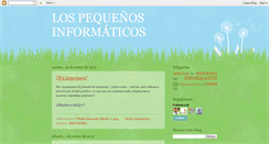 Desktop Screenshot of lospequesinformaticos.blogspot.com