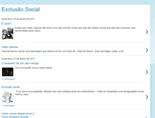 Tablet Screenshot of exclusaosocial2011.blogspot.com