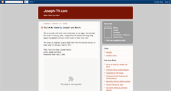 Desktop Screenshot of joseph-tv.blogspot.com