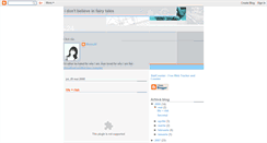Desktop Screenshot of idonotbelieveinfairytales.blogspot.com