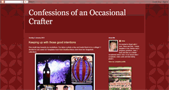 Desktop Screenshot of occasionalcrafter.blogspot.com