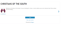 Tablet Screenshot of christiansofthesouth.blogspot.com