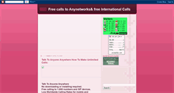 Desktop Screenshot of freeunlimitedcalls.blogspot.com