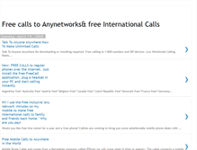 Tablet Screenshot of freeunlimitedcalls.blogspot.com