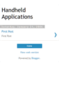 Mobile Screenshot of handheldapplications.blogspot.com