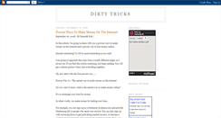 Desktop Screenshot of dirty-tricks-to-make-money.blogspot.com