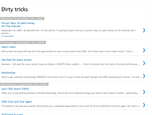 Tablet Screenshot of dirty-tricks-to-make-money.blogspot.com