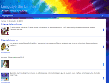 Tablet Screenshot of lenguajesinlimites.blogspot.com
