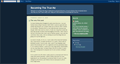Desktop Screenshot of becomingthetrueme.blogspot.com