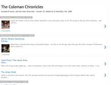 Tablet Screenshot of colemanchronicles.blogspot.com