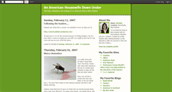 Desktop Screenshot of housewifedownunder.blogspot.com