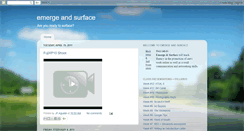 Desktop Screenshot of emergeandsurface.blogspot.com