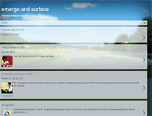 Tablet Screenshot of emergeandsurface.blogspot.com