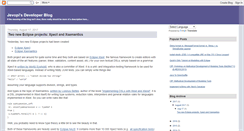Desktop Screenshot of jevopisdeveloperblog.blogspot.com