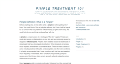 Desktop Screenshot of pimpletreatment101.blogspot.com