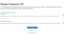 Tablet Screenshot of pimpletreatment101.blogspot.com