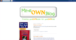 Desktop Screenshot of mineownbook.blogspot.com