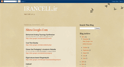 Desktop Screenshot of irancell-ir.blogspot.com