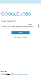 Mobile Screenshot of gogglejobs.blogspot.com