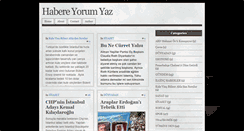 Desktop Screenshot of habereyorumyaz.blogspot.com