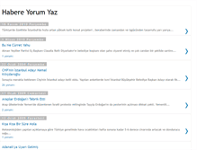 Tablet Screenshot of habereyorumyaz.blogspot.com