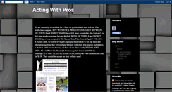 Desktop Screenshot of actingwithpros.blogspot.com