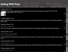 Tablet Screenshot of actingwithpros.blogspot.com