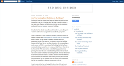 Desktop Screenshot of bed-bug-insider.blogspot.com