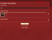 Tablet Screenshot of carolinefernandezwriter.blogspot.com