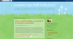 Desktop Screenshot of journeyintoselfsufficiency.blogspot.com