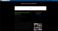 Desktop Screenshot of denverrestaurants123.blogspot.com