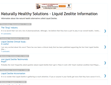 Tablet Screenshot of naturallyhealthysolutions.blogspot.com