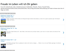 Tablet Screenshot of freude-im-leben.blogspot.com