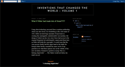 Desktop Screenshot of inventionsthatchangedtheworldvolume1.blogspot.com