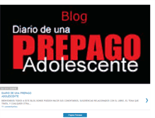 Tablet Screenshot of diariodeunaprepagoadolescente.blogspot.com