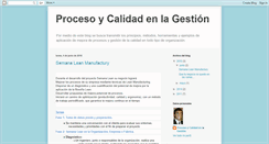 Desktop Screenshot of procesoycalidad.blogspot.com