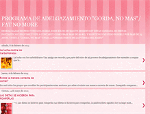 Tablet Screenshot of gorda-nuncamasdieta.blogspot.com