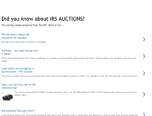 Tablet Screenshot of irs-auctions.blogspot.com