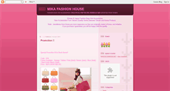 Desktop Screenshot of mikafashionhouse.blogspot.com