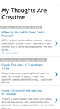 Mobile Screenshot of mythoughtsarecreative.blogspot.com