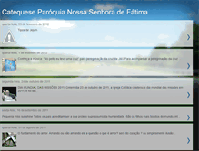 Tablet Screenshot of catequesefatima.blogspot.com
