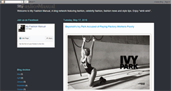 Desktop Screenshot of myfashionmanual.blogspot.com