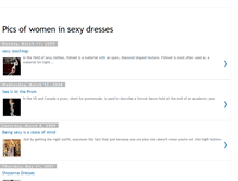 Tablet Screenshot of pics-of-women-in-sexy-dresses.blogspot.com