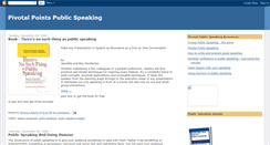 Desktop Screenshot of pivotalpublicspeaking.blogspot.com